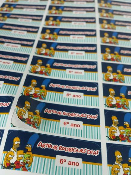 Kit Etiqueta Escolar - Simpsons