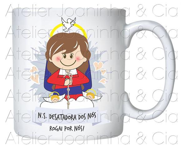 Caneca Nossa Senhora Desatadora dos Nós