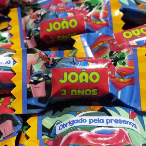 Bala Personalizada Heróis