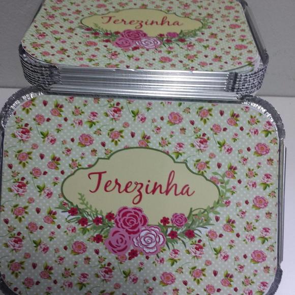Marmitinha Personalizada Floral 500g