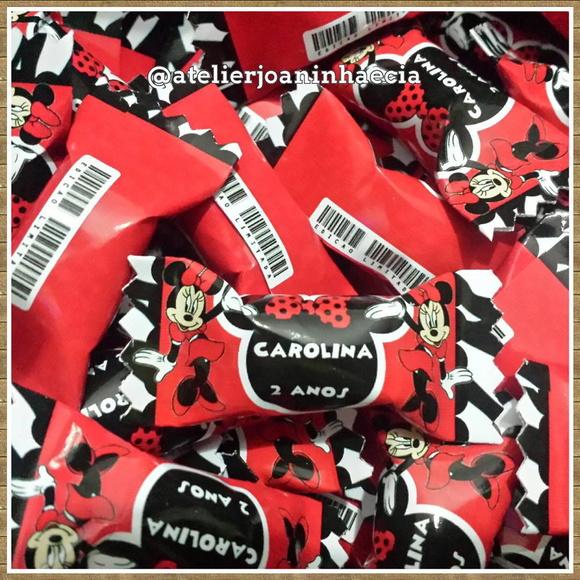 Bala Personalizada Minnie Vermelha