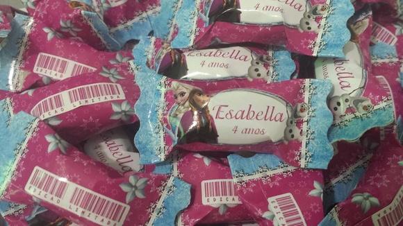 Bala Personalizada Frozen