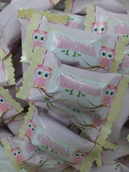 Bala Personalizada Corujinha