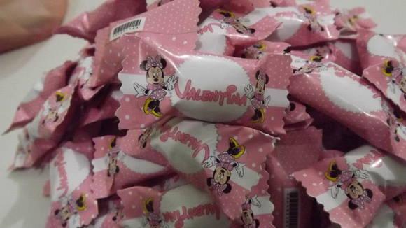 Bala Personalizada Minnie Rosa