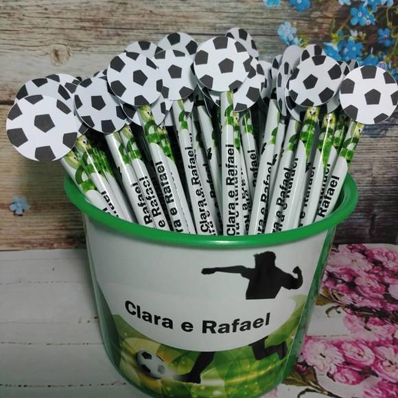 50 Lapis personalizados futebol