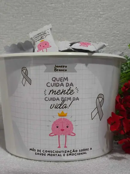 1 Balde e 100 Balas de Café Janeiro Branco