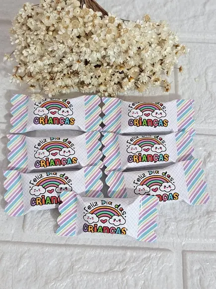100 Balas Personalizadas Dia das Crianças