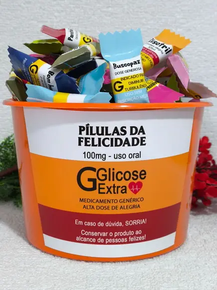 1 Balde e 100 Balas Pílulas