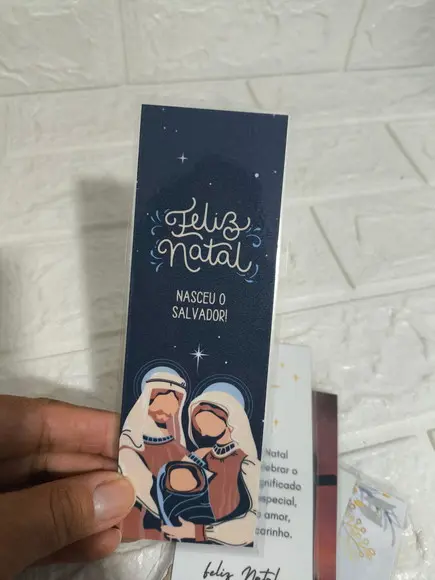 Marcador de Página Feliz Natal (10 Unidades)