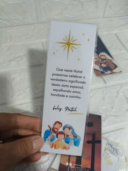 Marcador de Página Feliz Natal (10 Unidades)