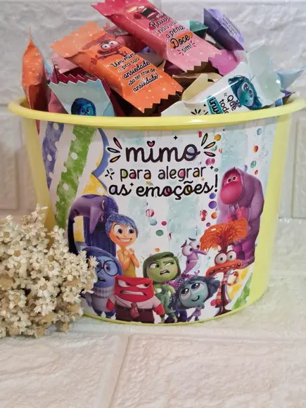 Balde com 100 Balas Emoções