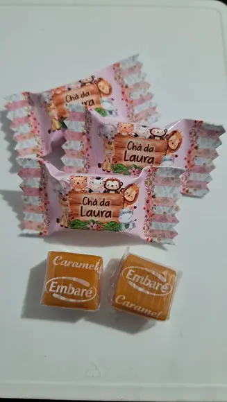 100 Caramelos Personalizados Safari Menina
