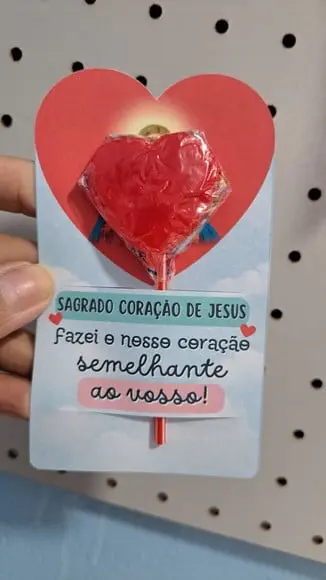 12 Pirulitos Sagrado Coração de Jesus