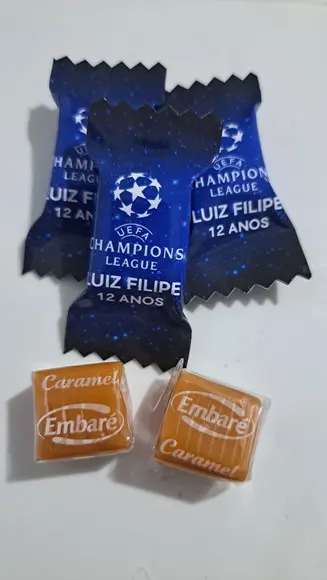 100 Caramelos Personalizados Champions L.
