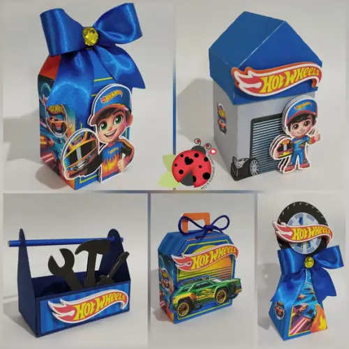 5 Kits Festa Hotwheels
