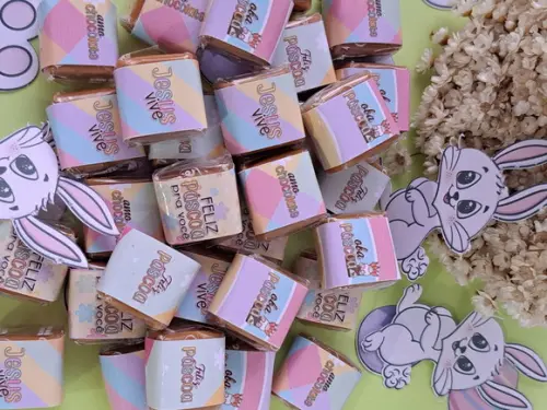 100 Caramelos Personalizados Páscoa