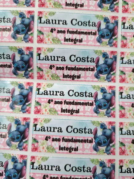Kit Etiqueta Escolar - Stitch
