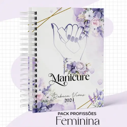 Agenda Manicure Lilás
