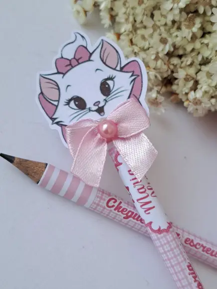 10 Lapis Personalizado Gatinha Marie