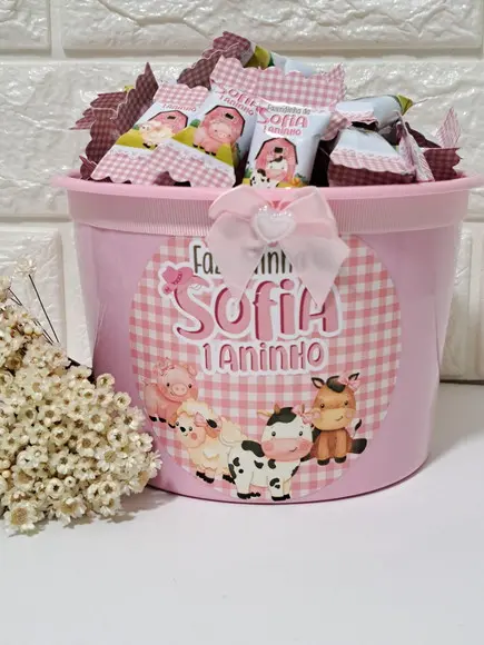 150 Balas Fazendinha Rosa