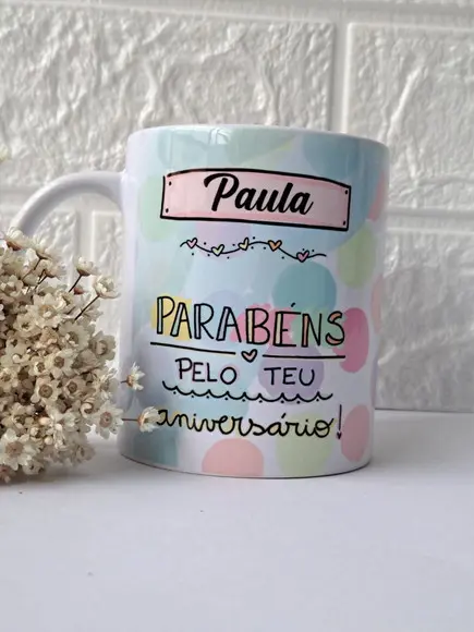 Caneca Aniversário Frase
