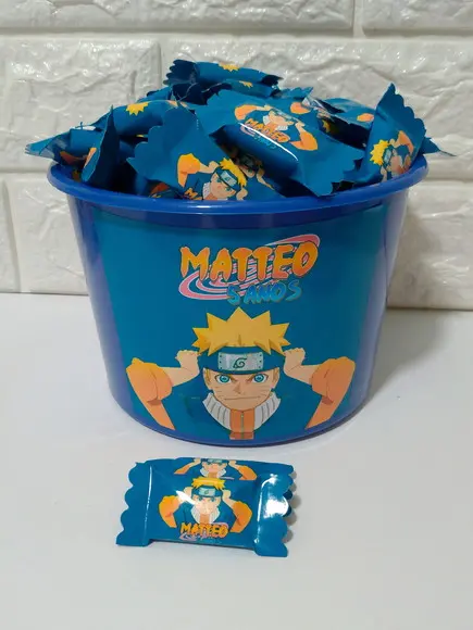 100 Balas Naruto com Baldinho