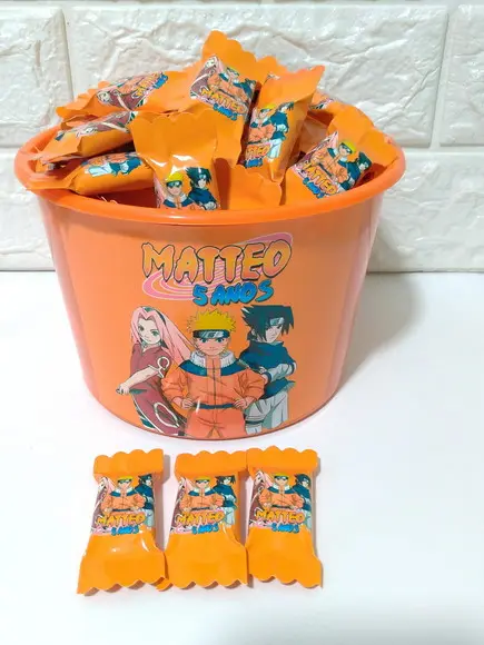 100 Balas Naruto com Baldinho