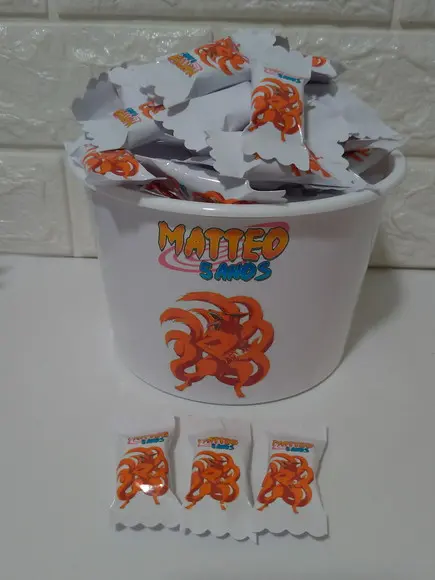 100 Balas Naruto com Baldinho