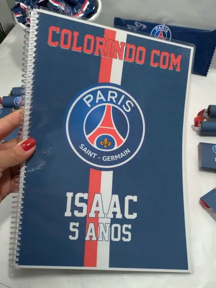 Revistinha de Colorir Futebol Psg