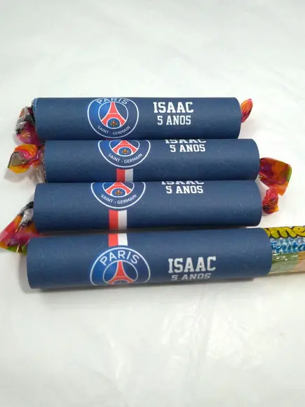 Kit com 15 Balas de Goma Futebol Psg