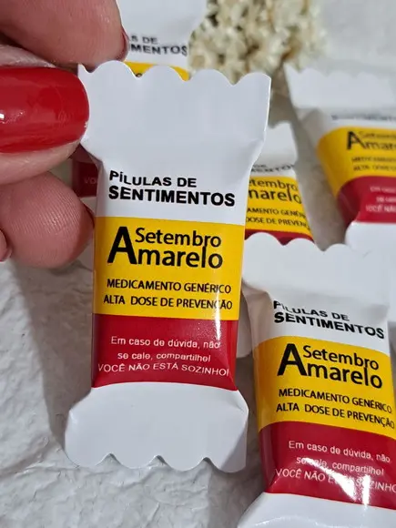100 Balas Pílulas de Sentimentos- Setembro Amarelo