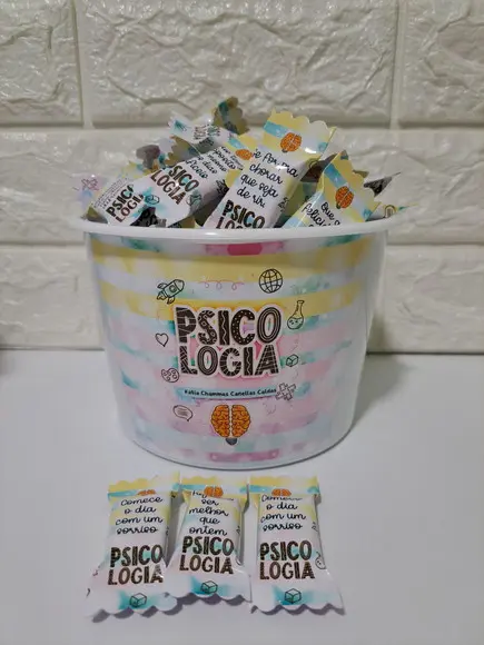 Balde com 100 Balas Psicologia