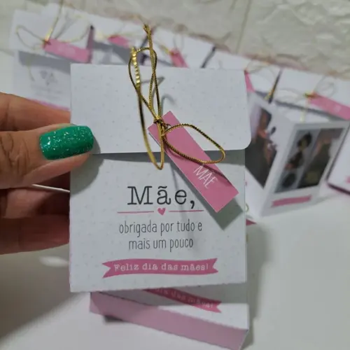Caixinha com Fotos Dia das Mães