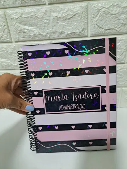 Caderno Preto e Rosa
