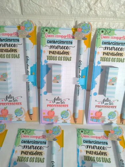 Cartão Com Bala Dia Dos Professores