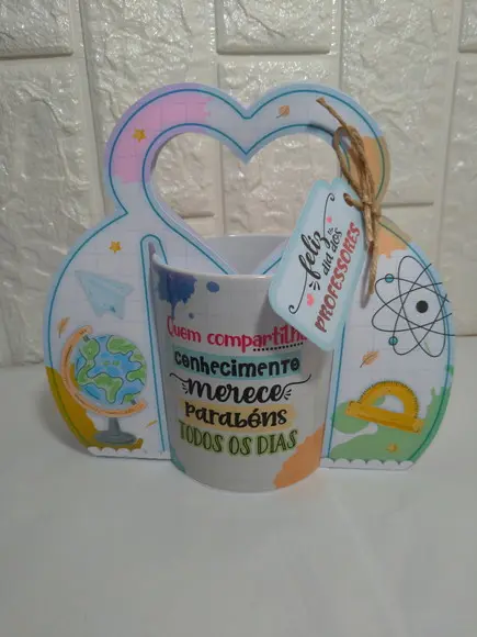 Caneca Dia Dos Professores Com Embalagem