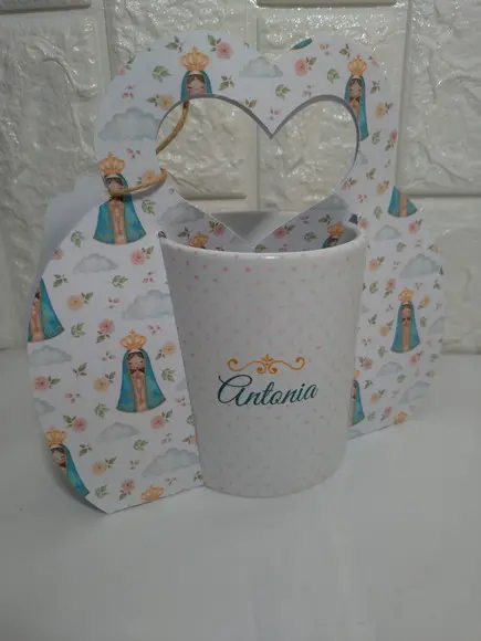 Caneca Nossa Senhora Aparecida Com Embalagem