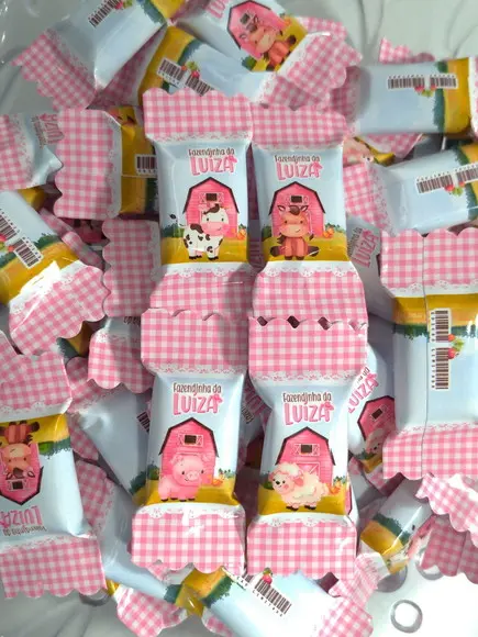 100 Balas Fazendinha Rosa