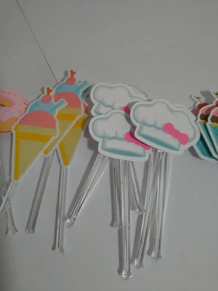 20 Topper para docinhos confeitaria