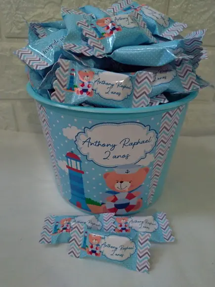 Bala personalizada Urso Marinheiro