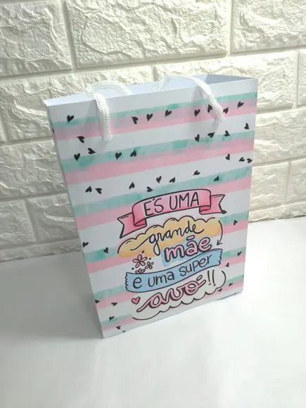10 Sacola Personalizada Dia das Mães
