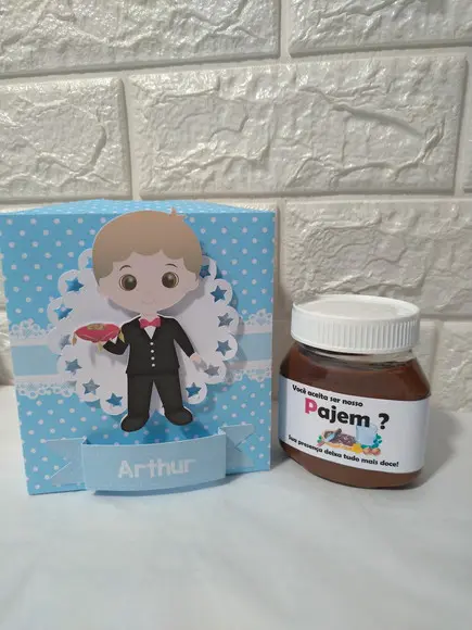 Convite caixa nutella PAJEM