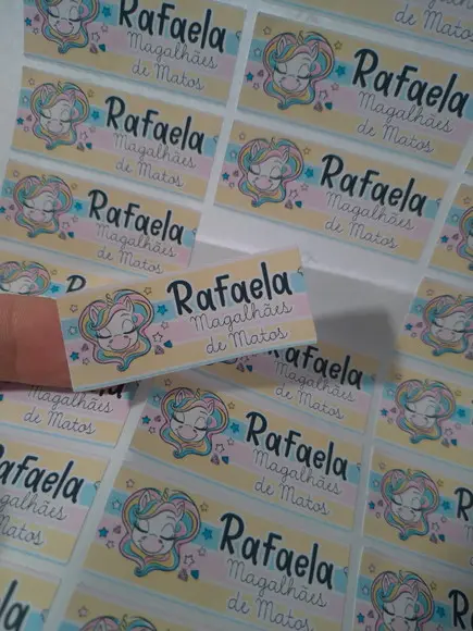 Kit Etiqueta Escolar - Unicórnio