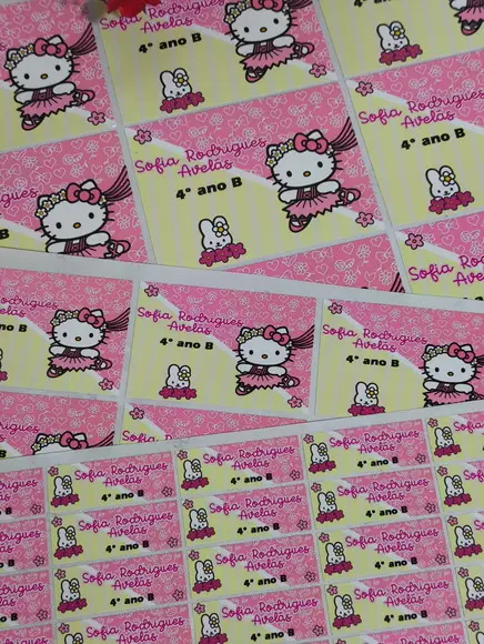 Kit Etiqueta Escolar - Hello Kitty