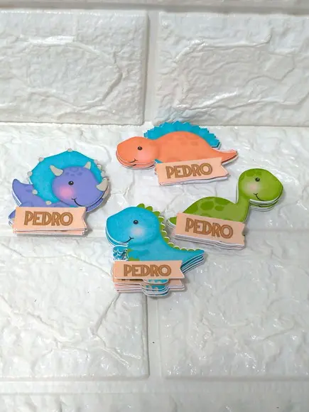 Apliques dino baby (Kit com 20 unidades)