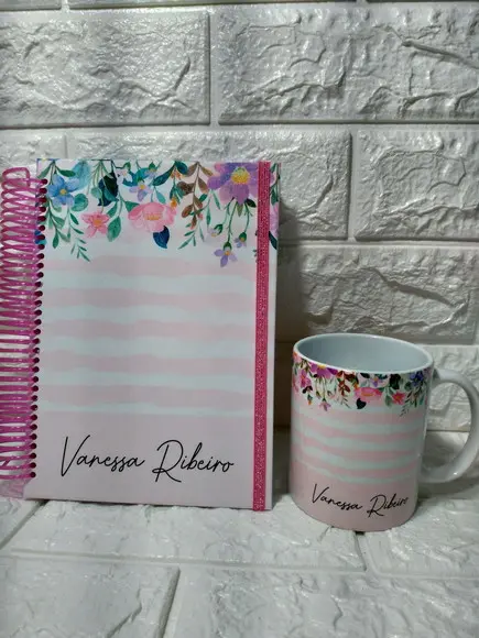 Kit agendas e caneca