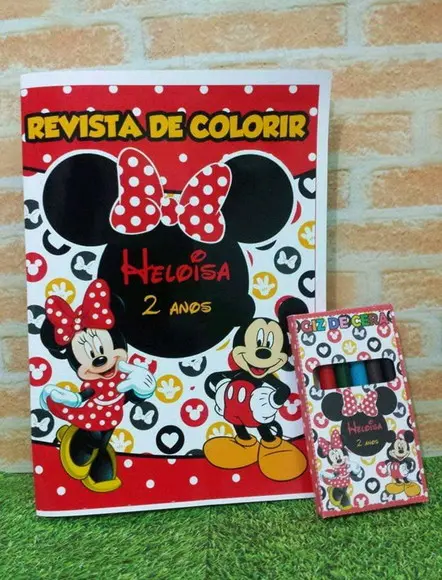 10 Livros de Colorir Minnie/mickey