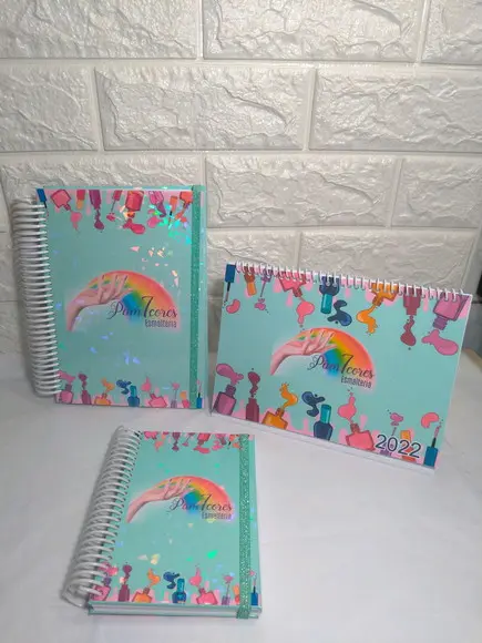 Kit agendas e calendario de mesa