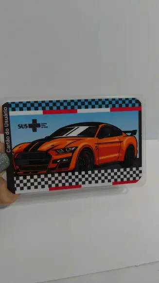 Cartão SUS personalizado carros