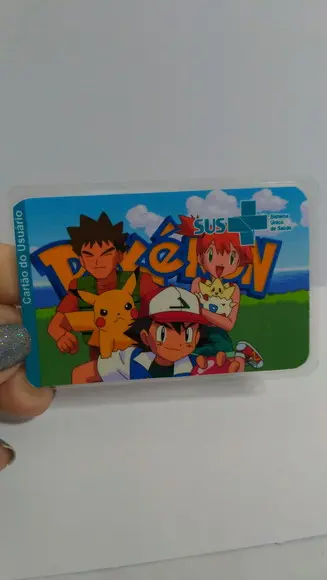 Cartão SUS personalizado Pokémon